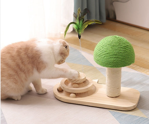Double Ball Sisal Cat Scratching Post
