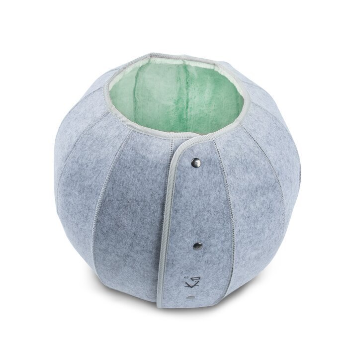 Cat tunnel toy made of felt for play and rest indoors
